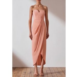 Shona Joy sweetheart midi dress